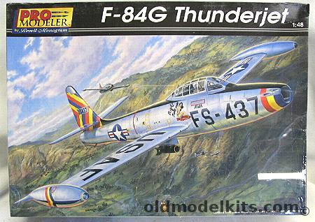 Monogram 1/48 F-84G Thunderjet Pro Modeler, 85-5951 plastic model kit